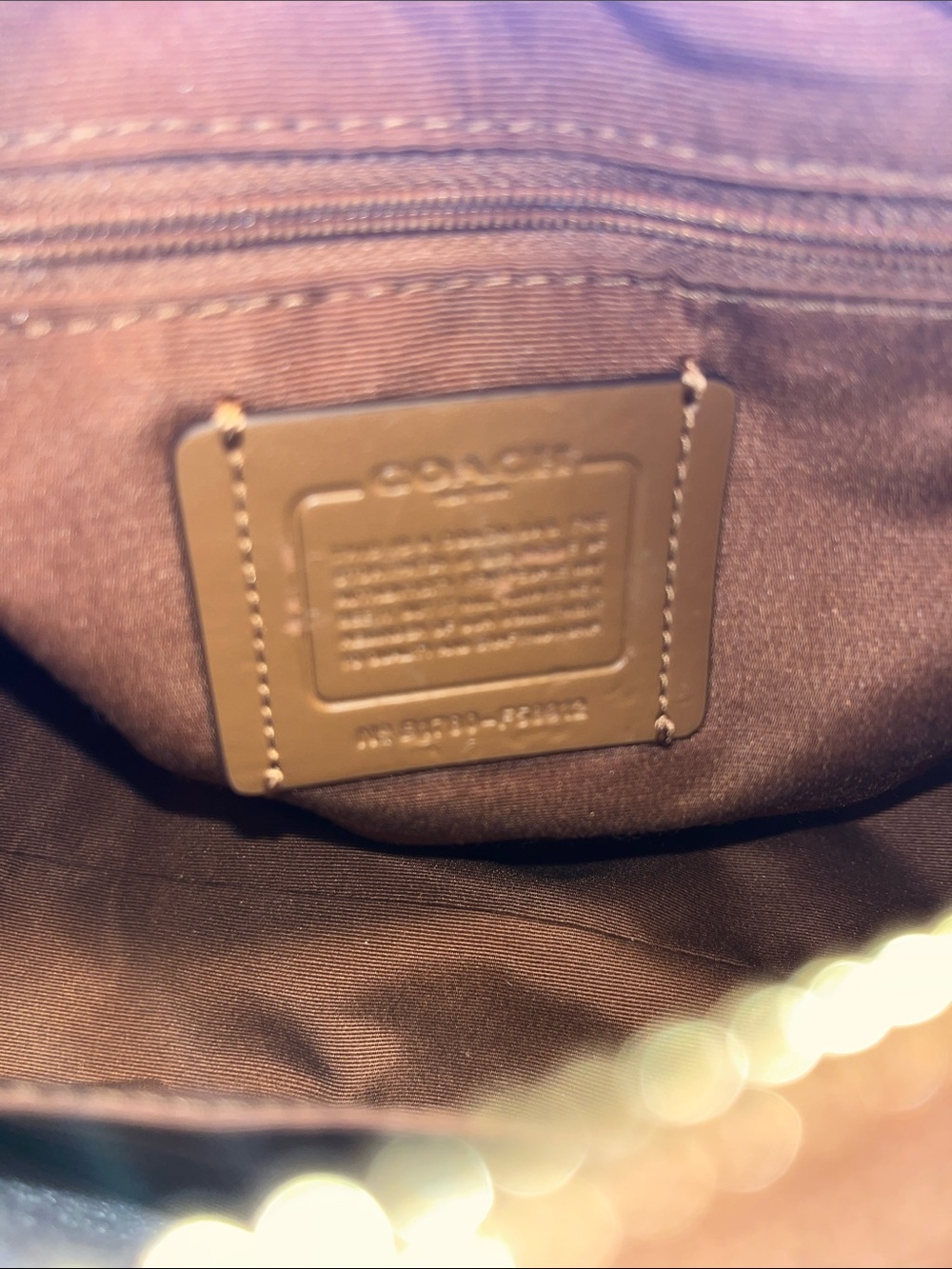 Coach Brown/Tan Signature Dome Satchel - Picture 10 of 11